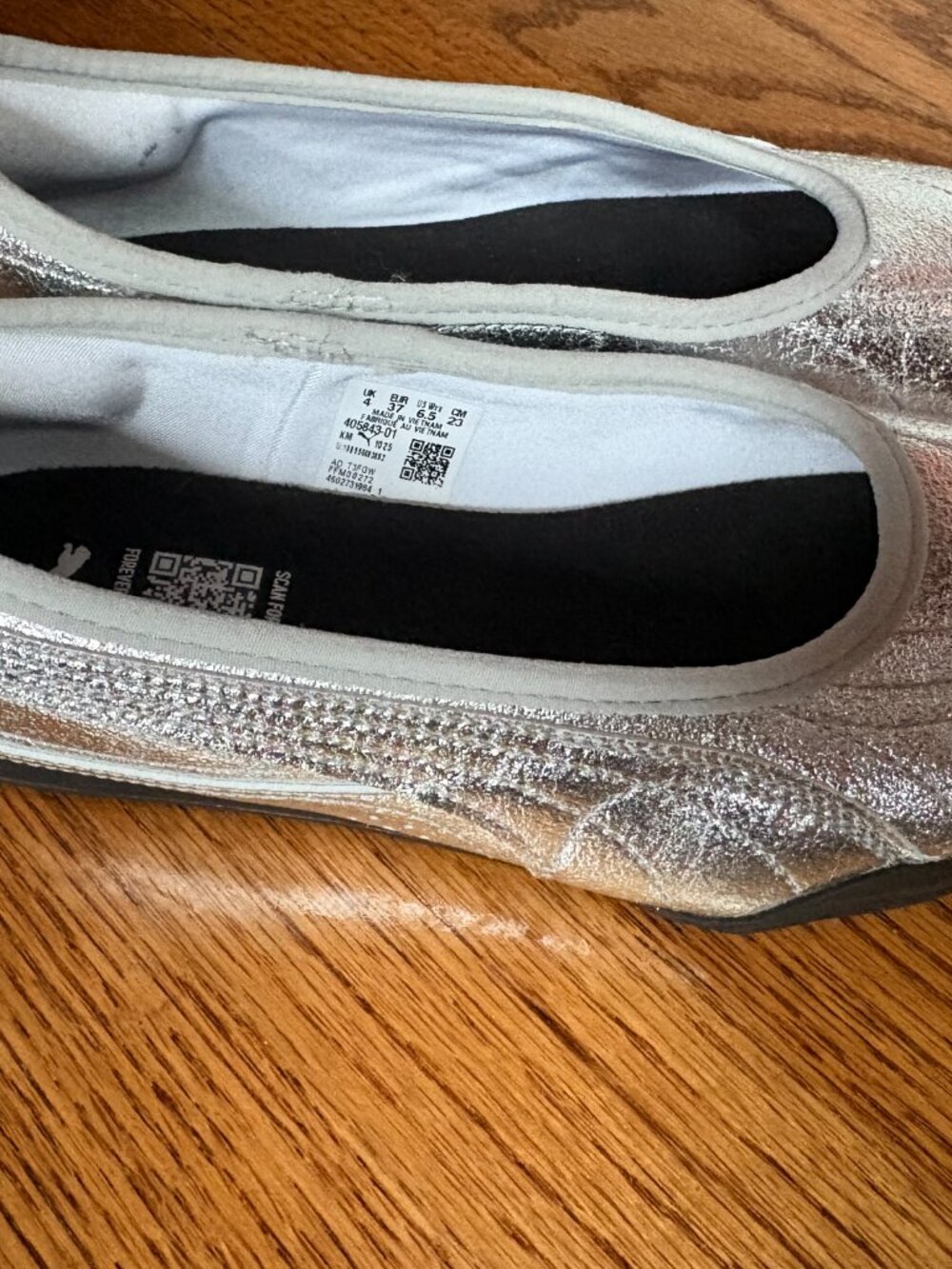 Puma Women's Catch Soleil Ballerina Flats - Silver - Picture 4 of 8
